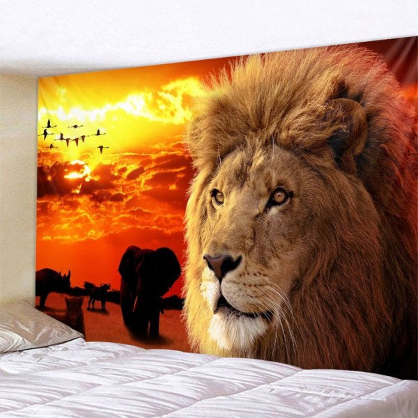 Lion - Printed Tapestry UK