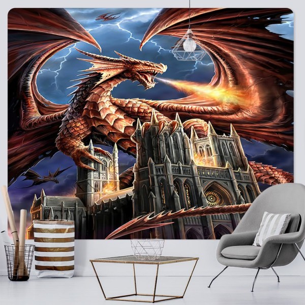Dragon - Printed Tapestry UK