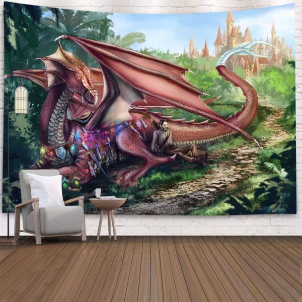 Dragon - Printed Tapestry UK