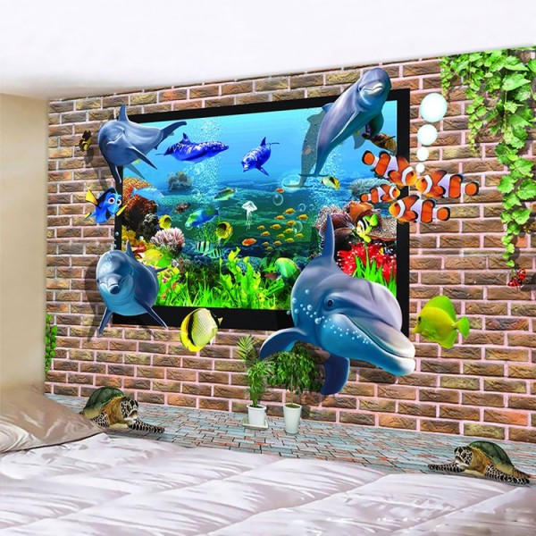 Dolphin  - Printed Tapestry UK