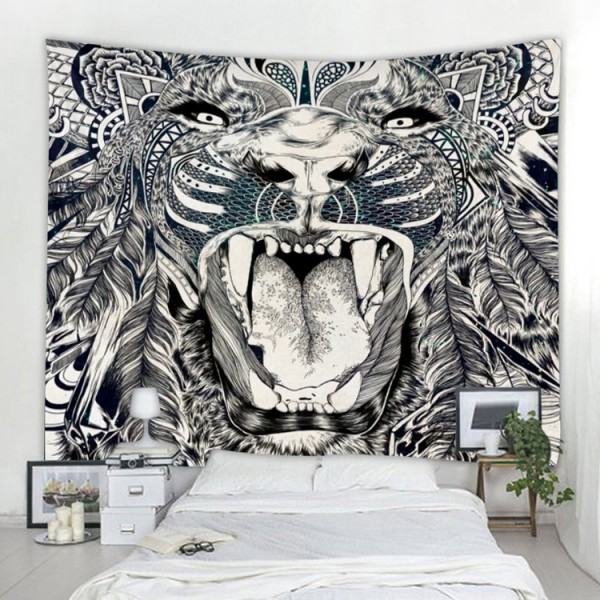 Lion - Printed Tapestry UK