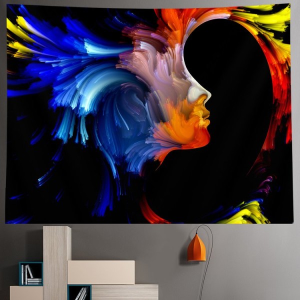 Psychedelic Couple - Printed Tapestry UK