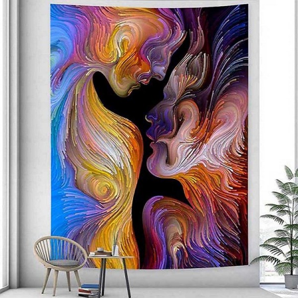Psychedelic Couple - Printed Tapestry UK