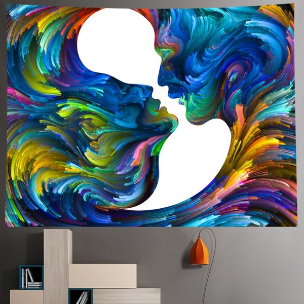 Psychedelic Couple - Printed Tapestry UK