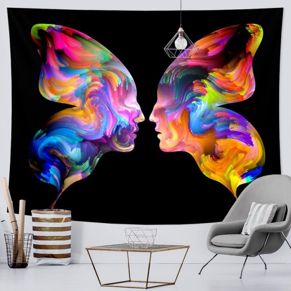 Psychedelic Couple - Printed Tapestry UK