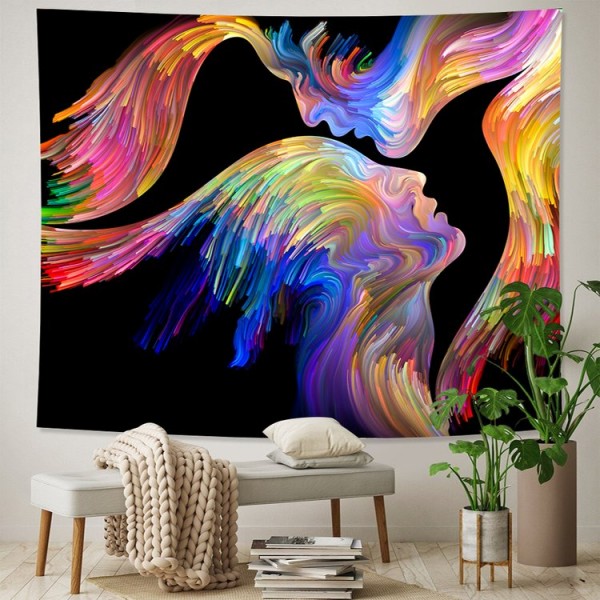Psychedelic Couple - Printed Tapestry UK