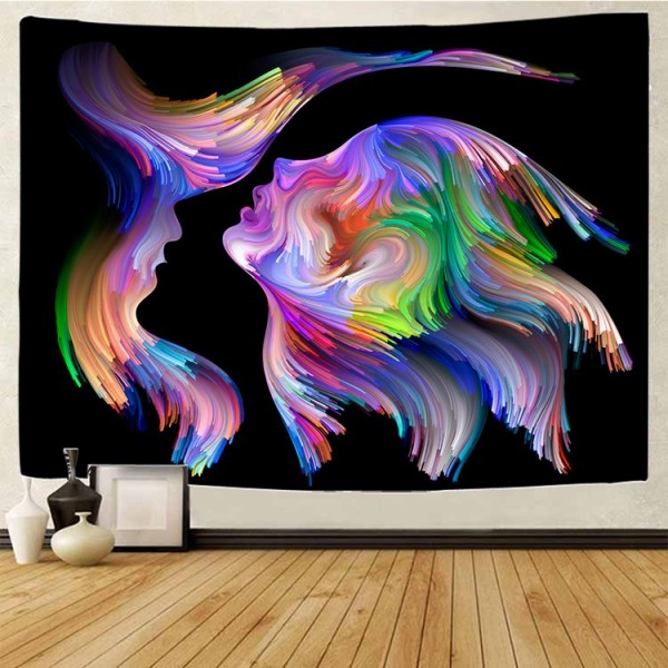 Psychedelic Couple - Printed Tapestry UK