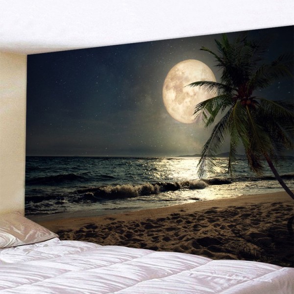 Seaside Moonlight - Printed Tapestry UK
