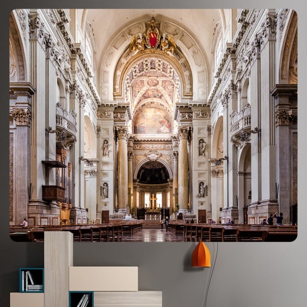 Retro Bookcase - Printed Tapestry UK