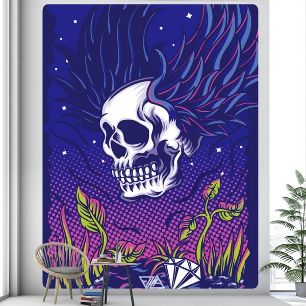 Skull - Printed Tapestry UK