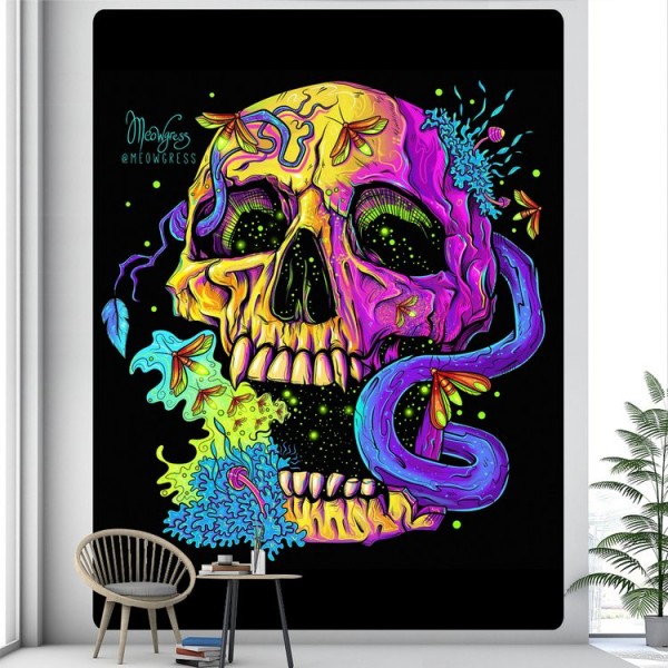 Skull - Printed Tapestry UK