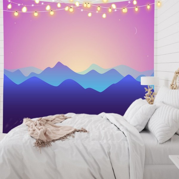 Mountains At Dusk - Printed Tapestry UK
