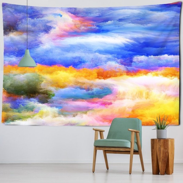 Colorful Clouds Psychedelic - Printed Tapestry UK