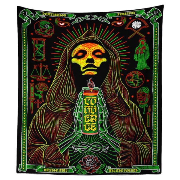Dark Skull - Printed Tapestry UK