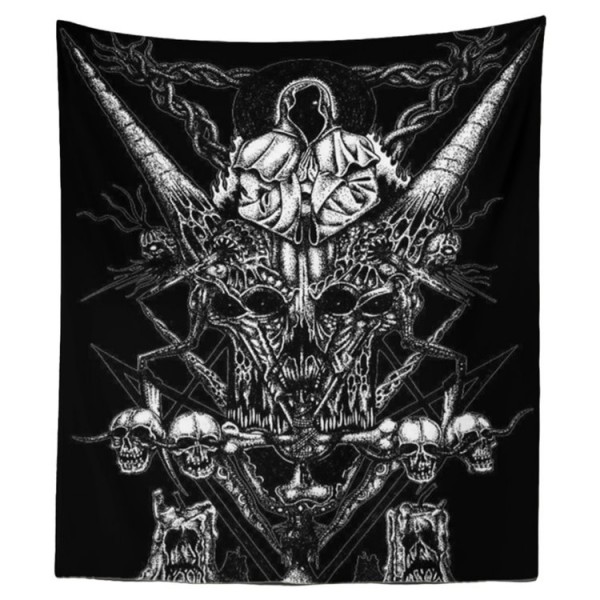 Dark Skull - Printed Tapestry UK