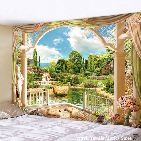 Corridor Scenery - Printed Tapestry UK