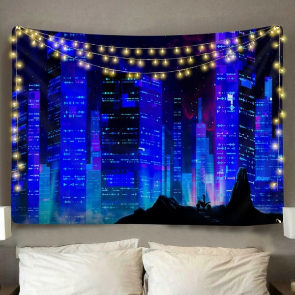 Cyber City - Printed Tapestry UK