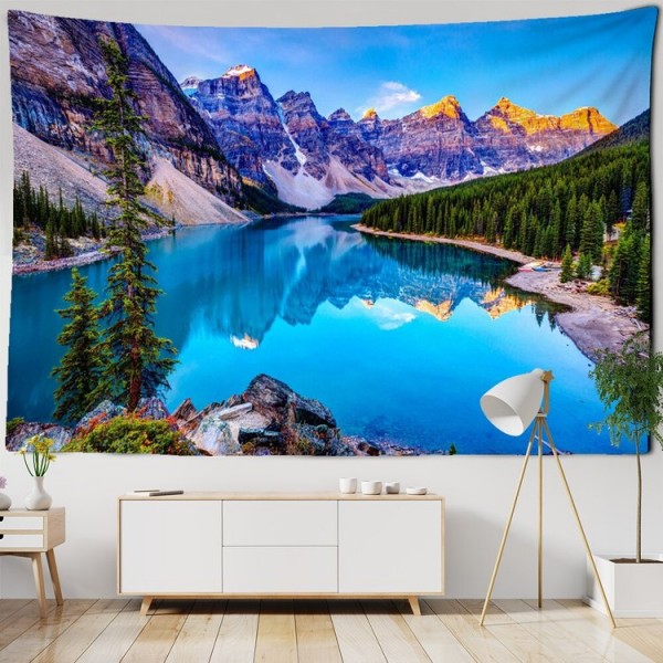 Lake and Mountain - Printed Tapestry UK