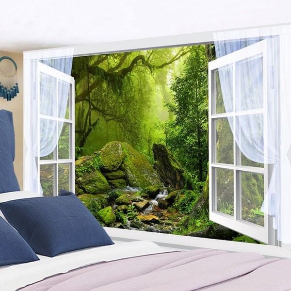 Beautiful Natural Forest - Printed Tapestry UK