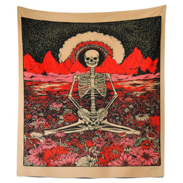 Dark Skull - Printed Tapestry UK