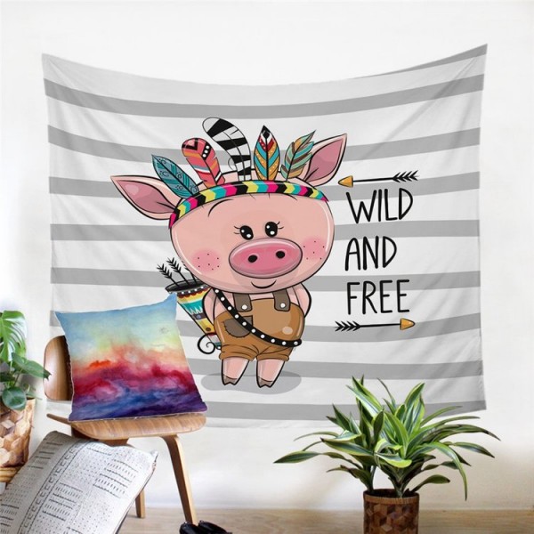 Pig - Printed Tapestry UK