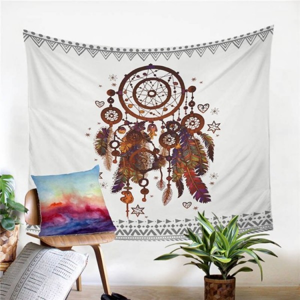 Dreamcatcher Feathers - Printed Tapestry UK