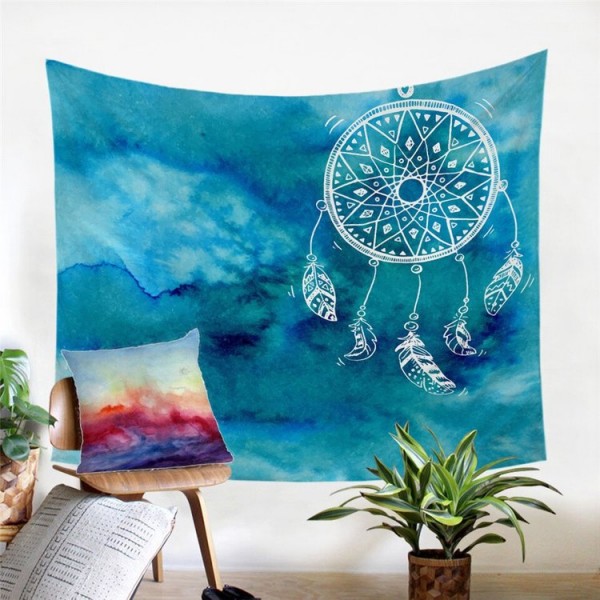 Dreamcatcher Feathers - Printed Tapestry UK