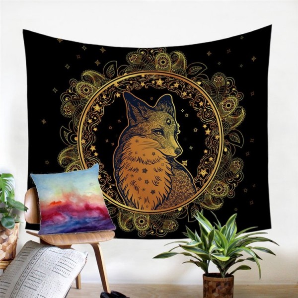 Golden Fox - Printed Tapestry UK