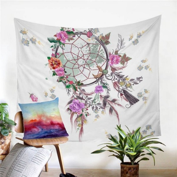 Dreamcatcher Feathers - Printed Tapestry UK