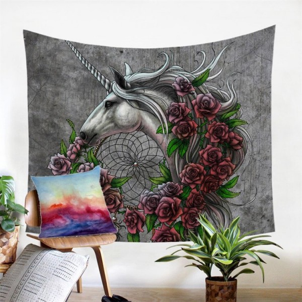 Unicorn Dreamcatcher - Printed Tapestry UK