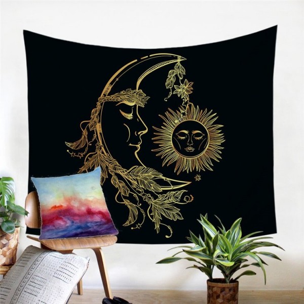 Gold Moon - Printed Tapestry UK