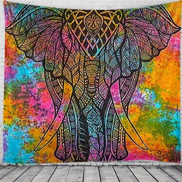 Indian Elephant - Printed Tapestry UK