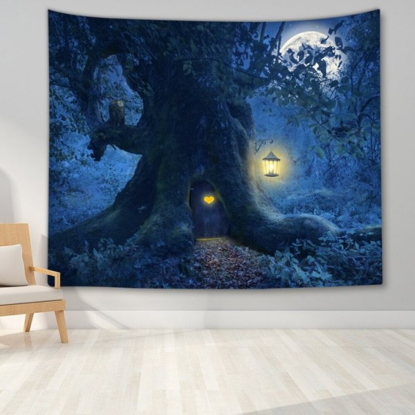 Night Nature Landscap - Printed Tapestry UK