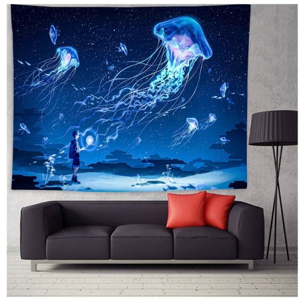 Jellyfish - Printed Tapestry UK