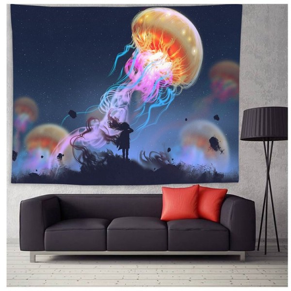 Jellyfish - Printed Tapestry UK