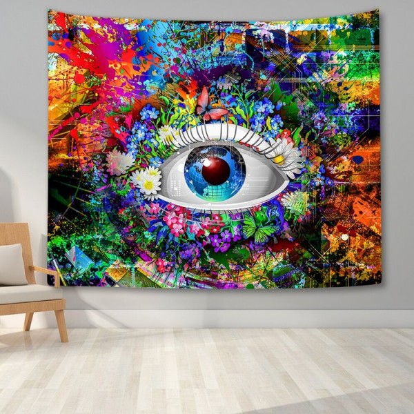 Colorful Human Eye - Printed Tapestry UK
