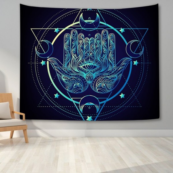 Hamsa Divination Hand - Printed Tapestry UK