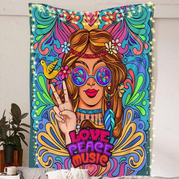 70s Hippie  - Printed Tapestry UK