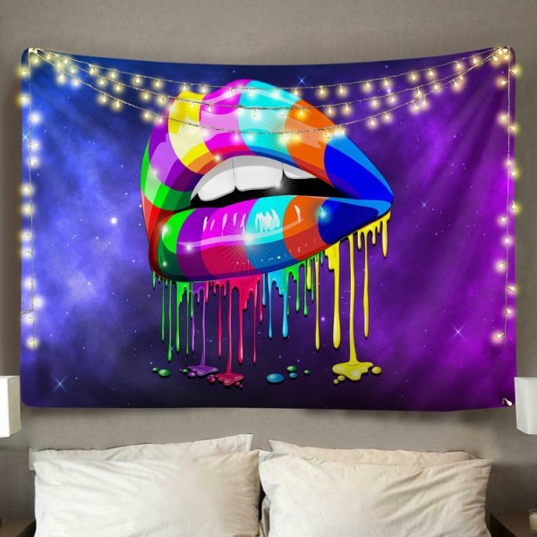 Space Lips  - Printed Tapestry UK