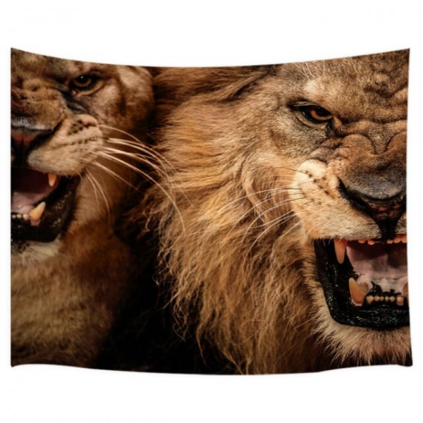 Lion - Printed Tapestry UK