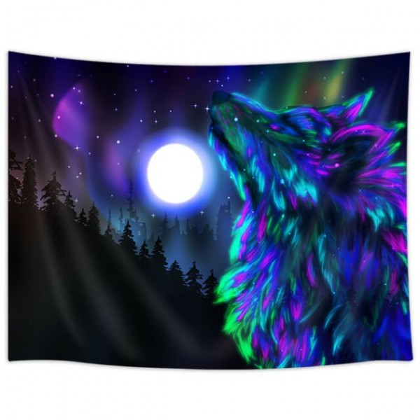Wolf - Printed Tapestry UK