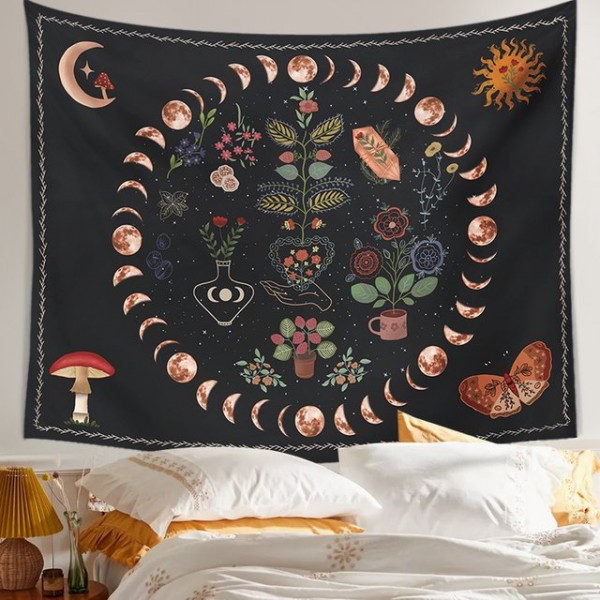 Moon Phase - Printed Tapestry UK
