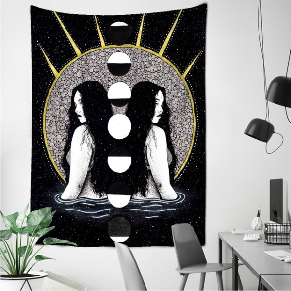 Two Girls - Printed Tapestry UK