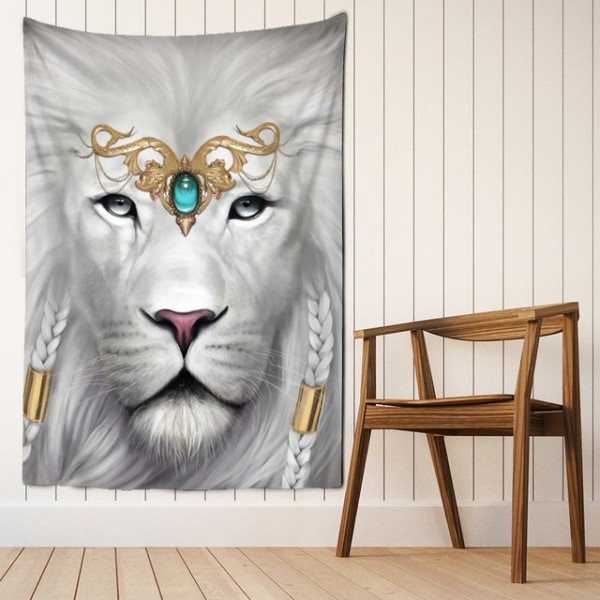 Lion - Printed Tapestry UK