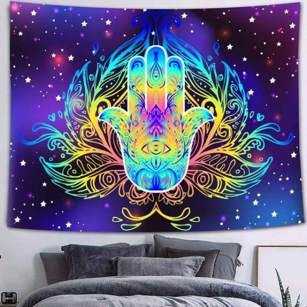 Hamsa Hand - Printed Tapestry UK