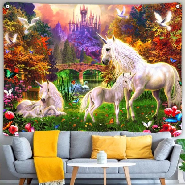 Unicorn - Printed Tapestry UK