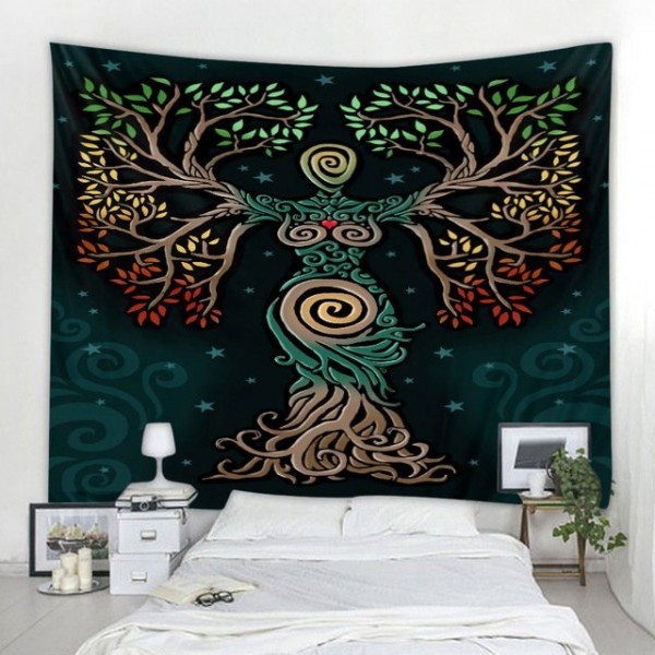Psychedelic Tree - Printed Tapestry UK