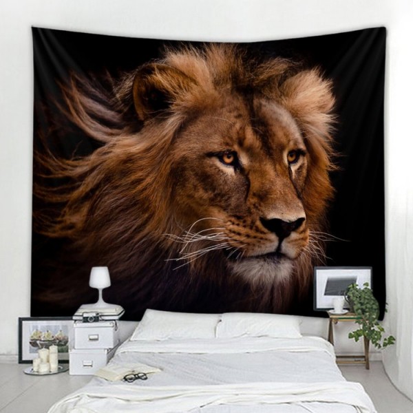 Lion - Printed Tapestry UK