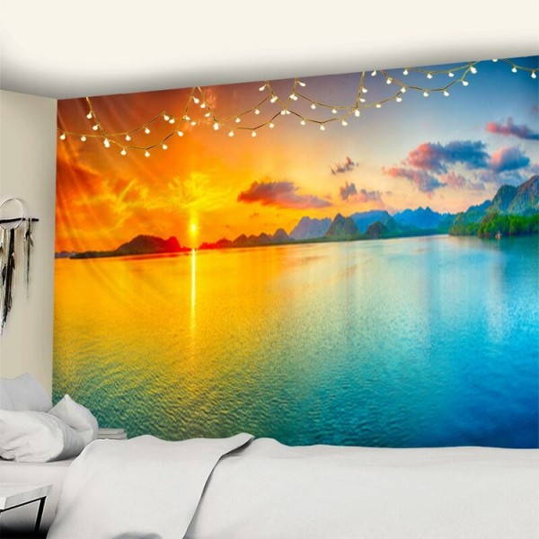 Beach Scenery - Printed Tapestry UK