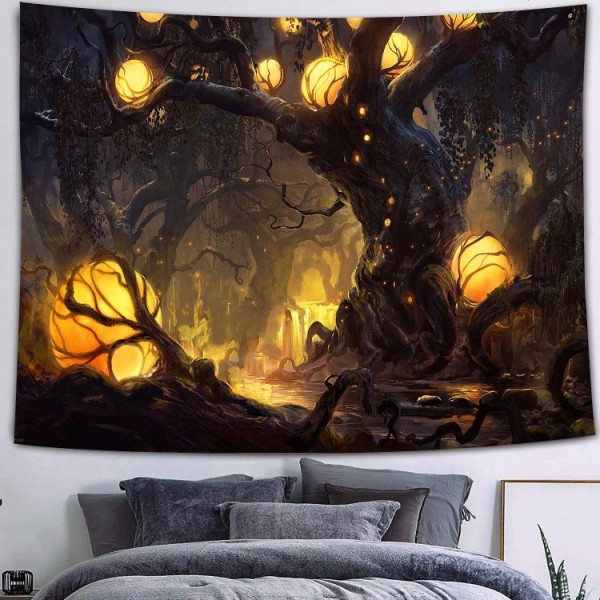 Lantern tree - Printed Tapestry UK